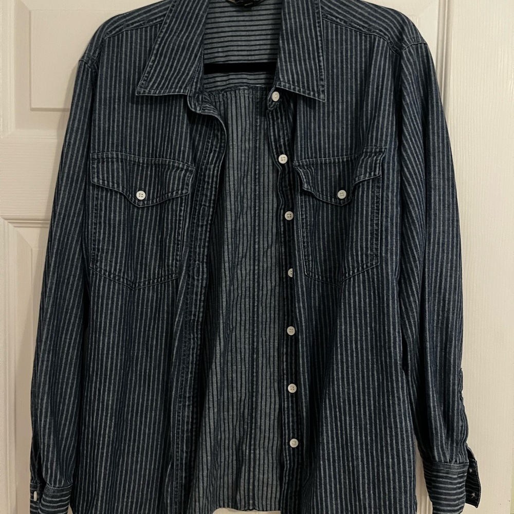 Banana Republic Blue Striped Shirt *NWOT*